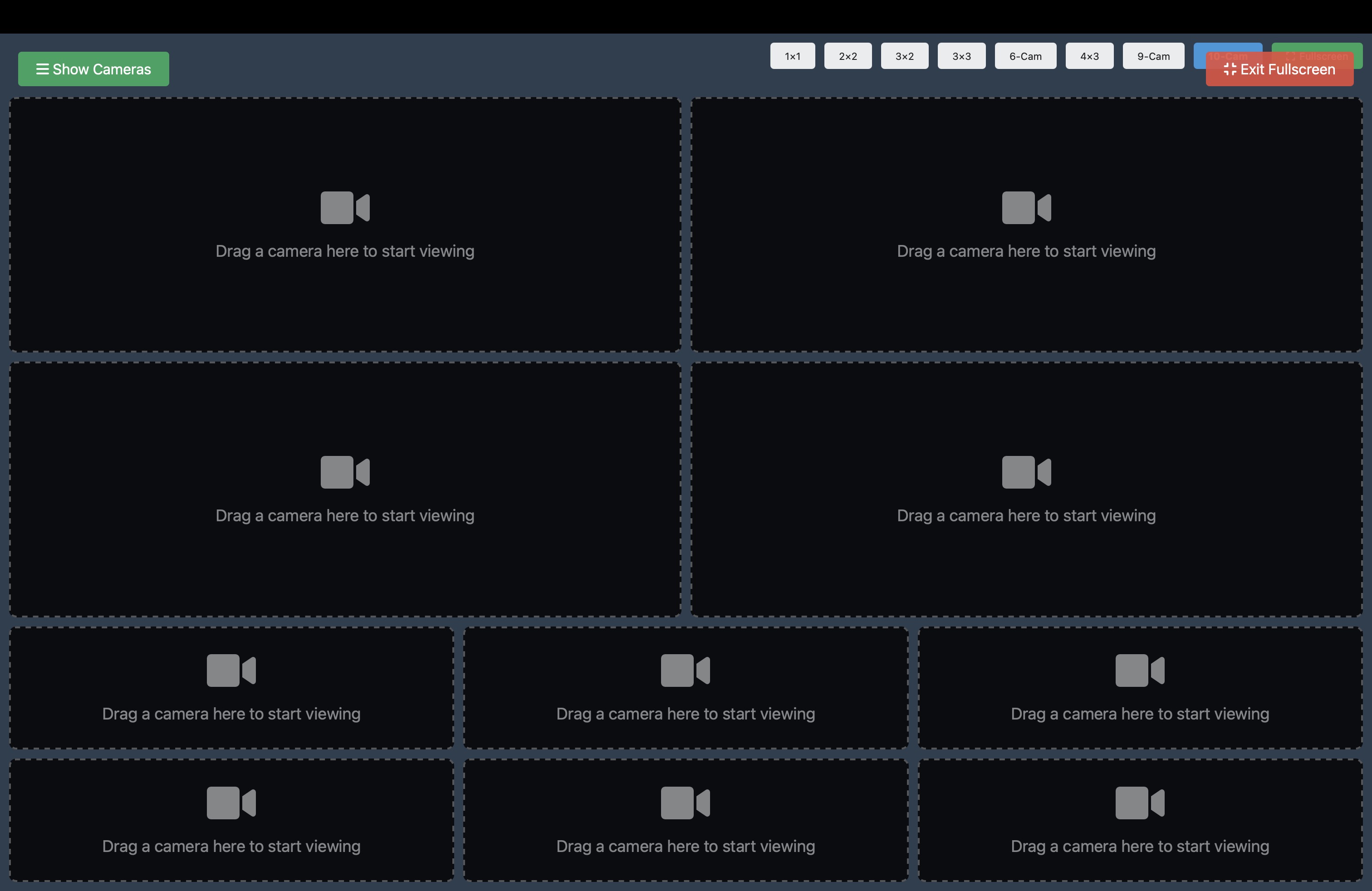 10 Camera Custom Layout