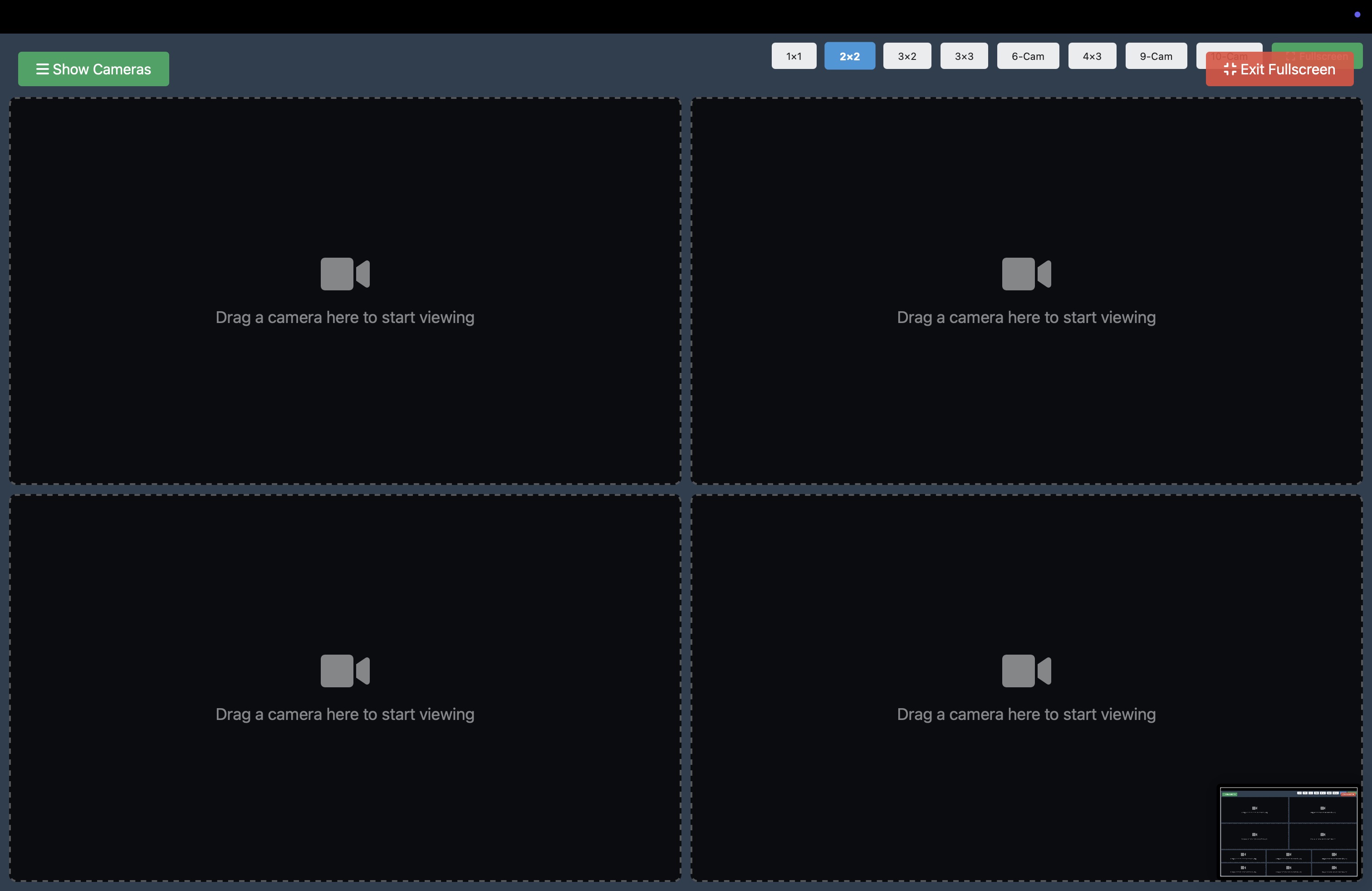 4 Camera Layout (2x2)