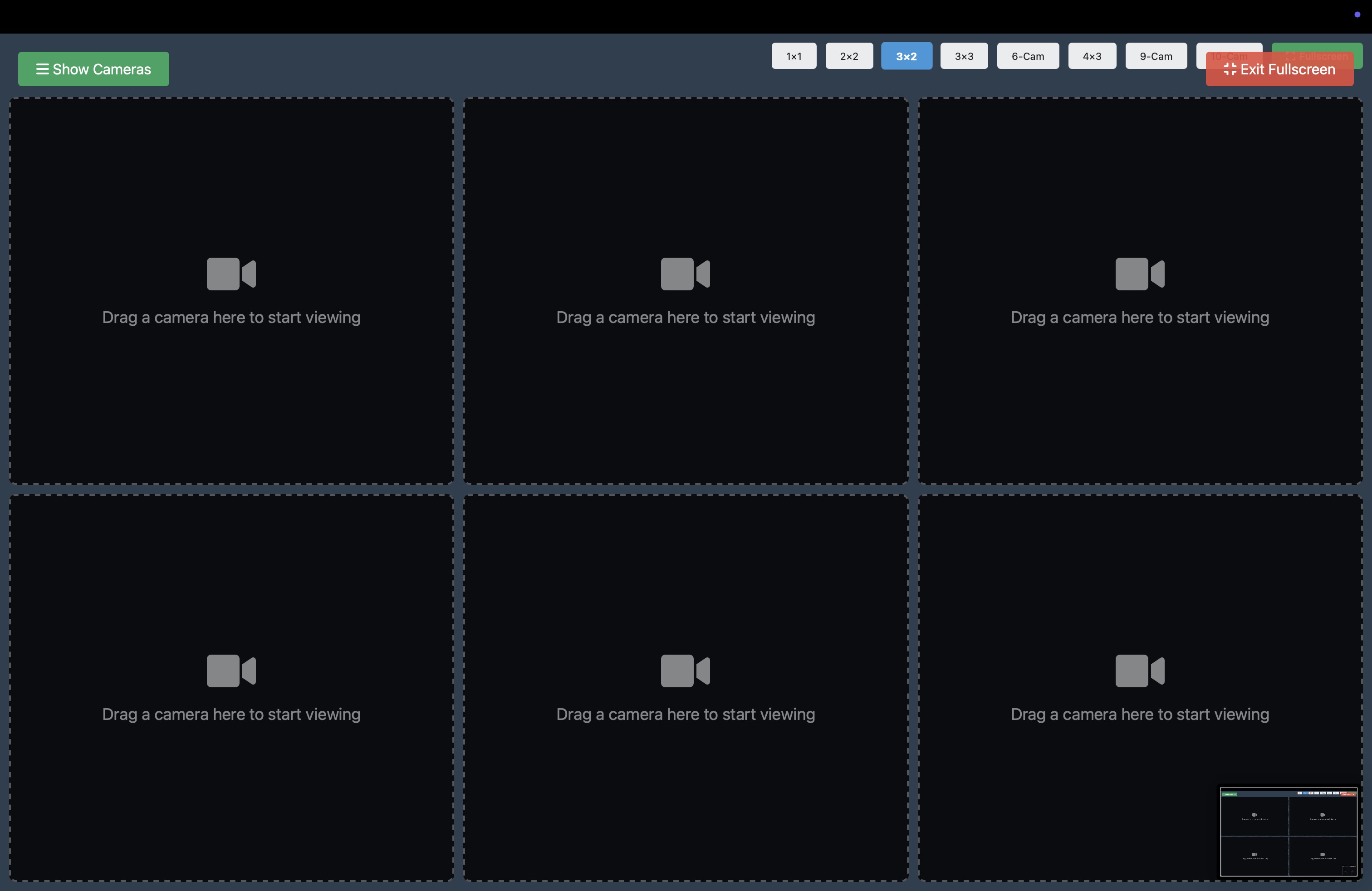 6 Camera Layout (2x3)