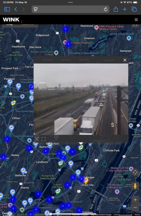 Public Eye iPad Map View - Camera Details
