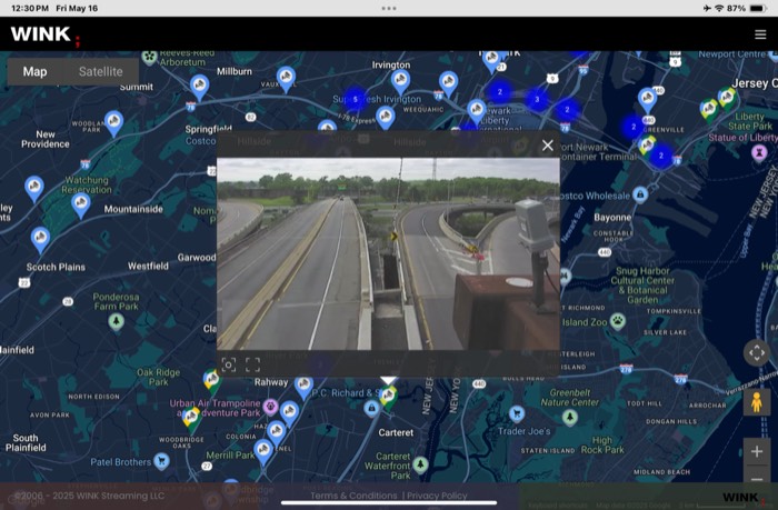 Public Eye iPad Map View - Route Planning