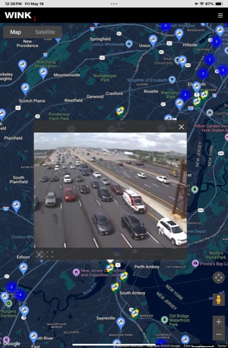 Public Eye iPad Map View - Multi-Camera View